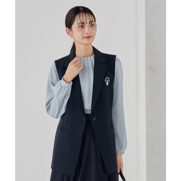 【洗える】タックネックブラウス | a.v.v【WOMEN】 | 詳細画像9 