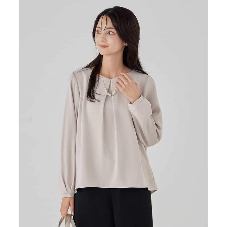 サテンバックフレアブラウス【洗える/速乾/毛玉になりにくい/イージーケア】 | a.v.v【WOMEN】 | 詳細画像18 