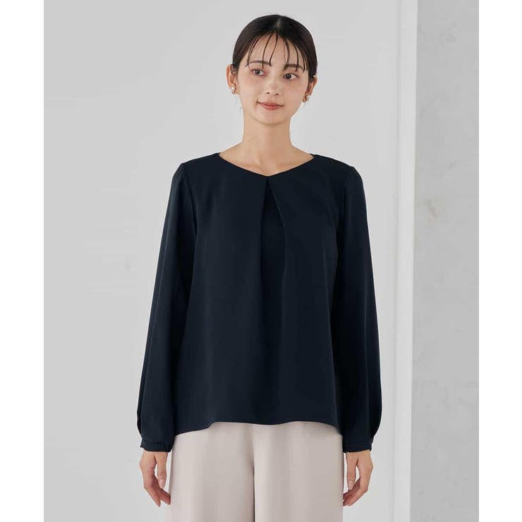 サテンバックフレアブラウス【洗える/速乾/毛玉になりにくい/イージーケア】 | a.v.v【WOMEN】 | 詳細画像29 