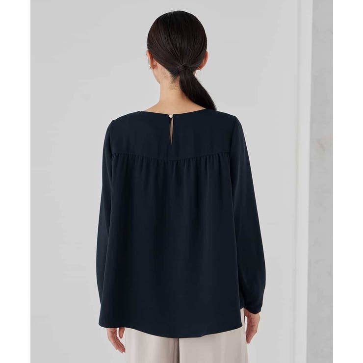 サテンバックフレアブラウス【洗える/速乾/毛玉になりにくい/イージーケア】 | a.v.v【WOMEN】 | 詳細画像31 