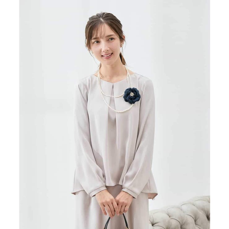 サテンバックフレアブラウス【洗える/速乾/毛玉になりにくい/イージーケア】 | a.v.v【WOMEN】 | 詳細画像7 