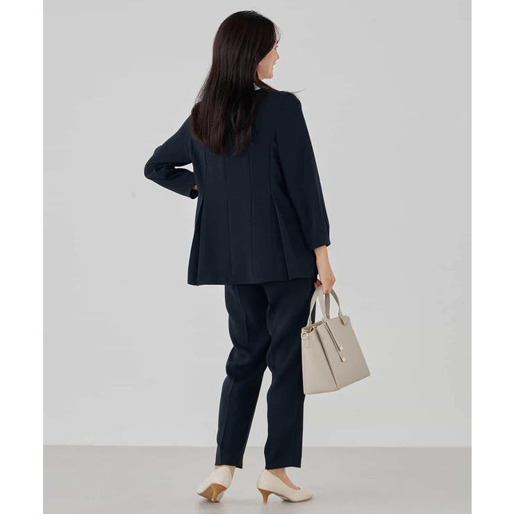 2WAYサテン襟付きペプラムブラウス | a.v.v【WOMEN】 | 詳細画像10 