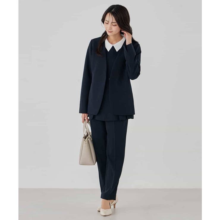 2WAYサテン襟付きペプラムブラウス | a.v.v【WOMEN】 | 詳細画像16 