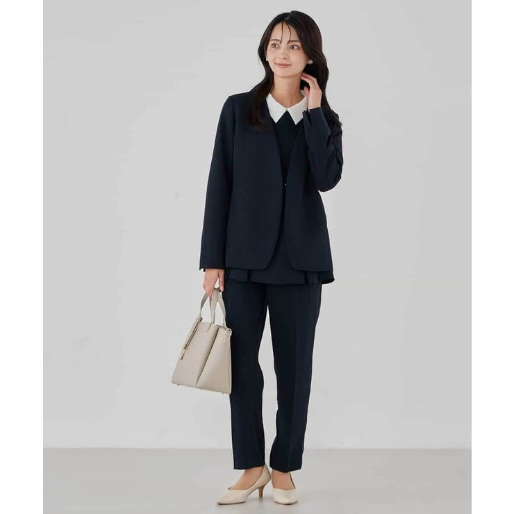 2WAYサテン襟付きペプラムブラウス | a.v.v【WOMEN】 | 詳細画像17 