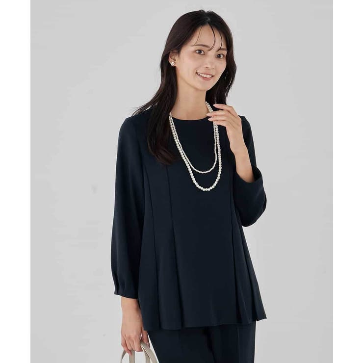 2WAYサテン襟付きペプラムブラウス | a.v.v【WOMEN】 | 詳細画像18 