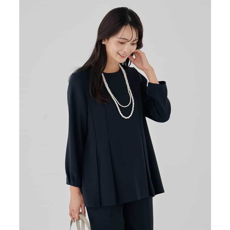 2WAYサテン襟付きペプラムブラウス | a.v.v【WOMEN】 | 詳細画像19 