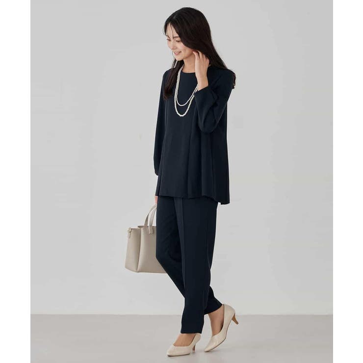 2WAYサテン襟付きペプラムブラウス | a.v.v【WOMEN】 | 詳細画像22 