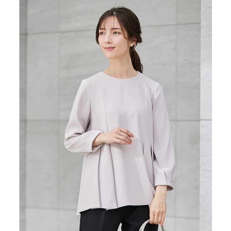 2WAYサテン襟付きペプラムブラウス | a.v.v【WOMEN】 | 詳細画像28 