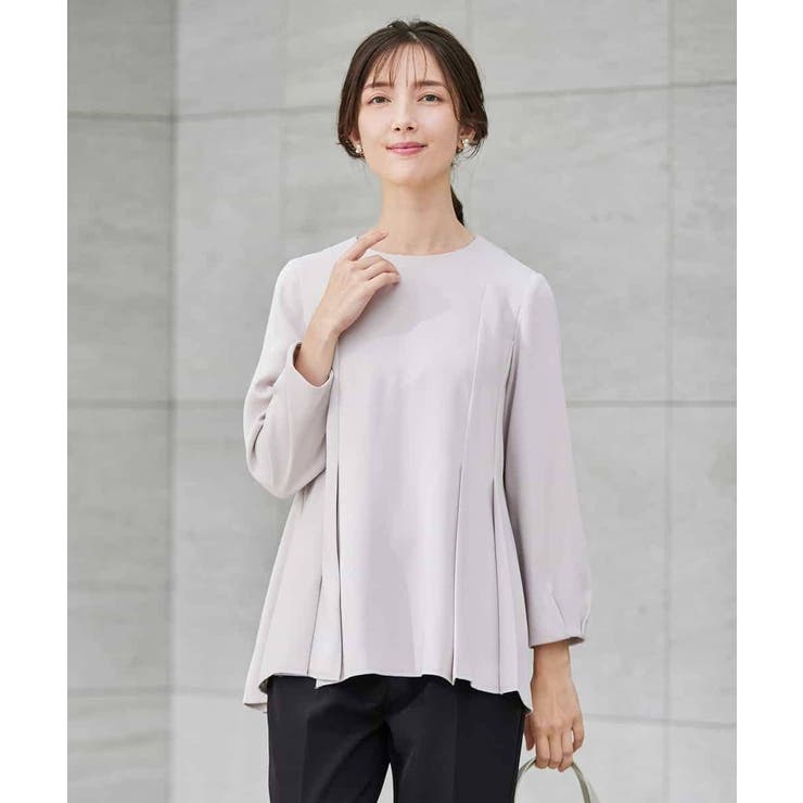 2WAYサテン襟付きペプラムブラウス | a.v.v【WOMEN】 | 詳細画像29 