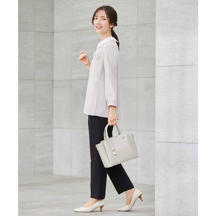 2WAYサテン襟付きペプラムブラウス | a.v.v【WOMEN】 | 詳細画像32 