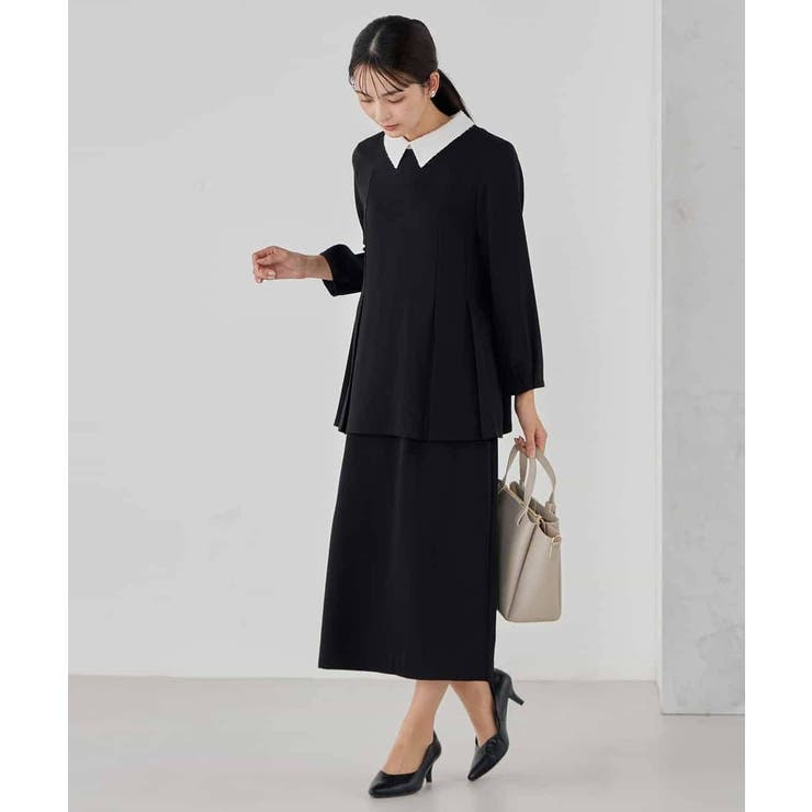 2WAYサテン襟付きペプラムブラウス | a.v.v【WOMEN】 | 詳細画像39 