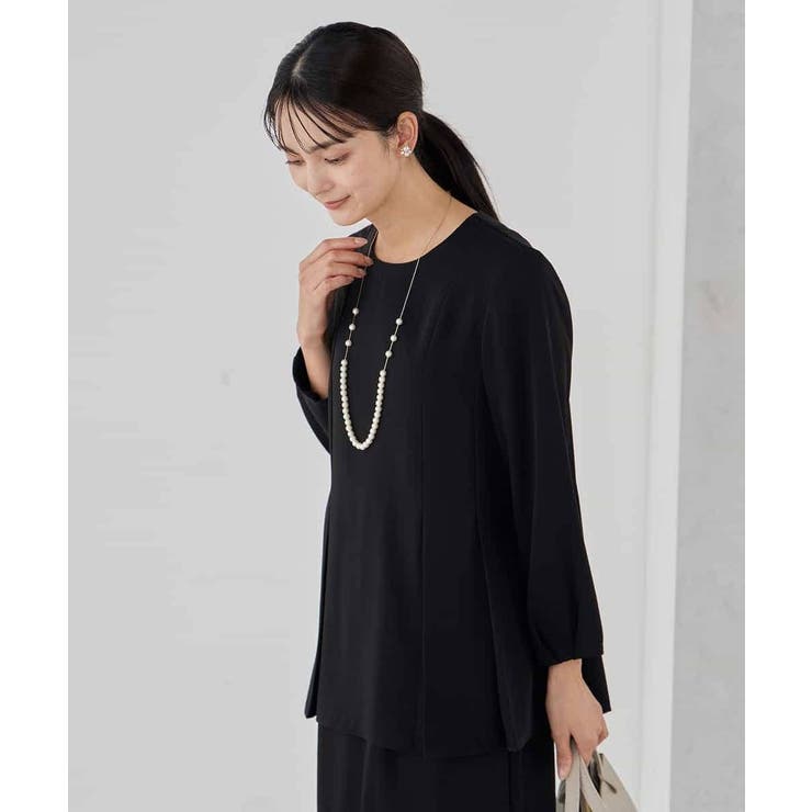 2WAYサテン襟付きペプラムブラウス | a.v.v【WOMEN】 | 詳細画像42 