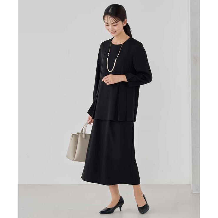 2WAYサテン襟付きペプラムブラウス | a.v.v【WOMEN】 | 詳細画像46 