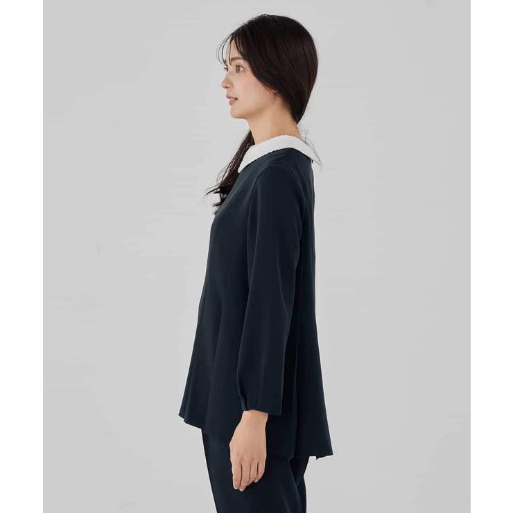 2WAYサテン襟付きペプラムブラウス | a.v.v【WOMEN】 | 詳細画像49 