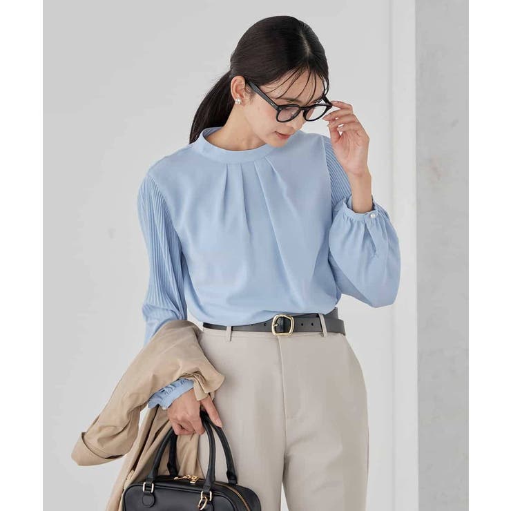 【洗える】2WAY袖プリーツボウタイブラウス | a.v.v【WOMEN】 | 詳細画像10 