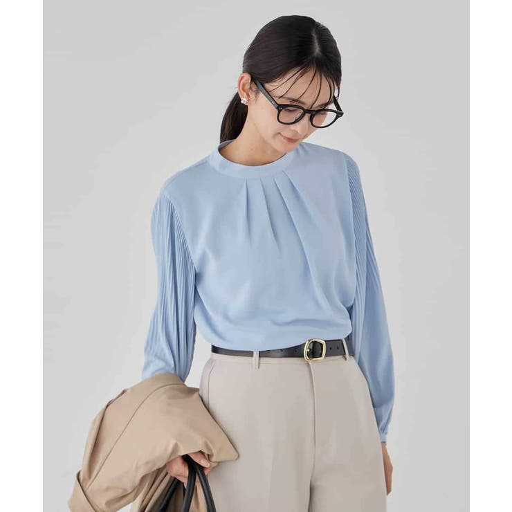 【洗える】2WAY袖プリーツボウタイブラウス | a.v.v【WOMEN】 | 詳細画像11 