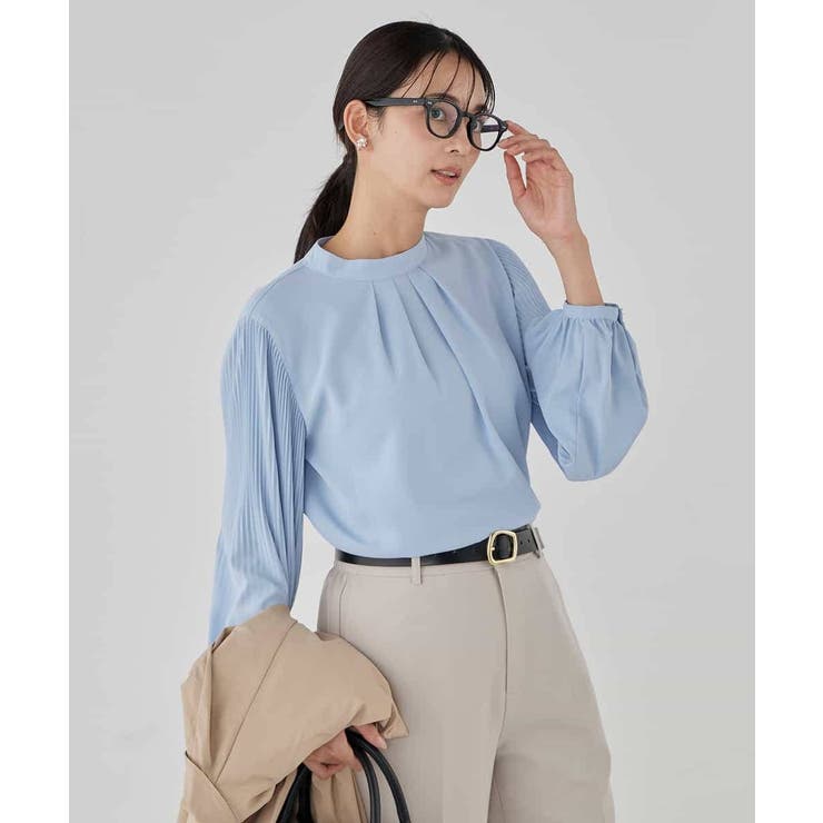 【洗える】2WAY袖プリーツボウタイブラウス | a.v.v【WOMEN】 | 詳細画像12 