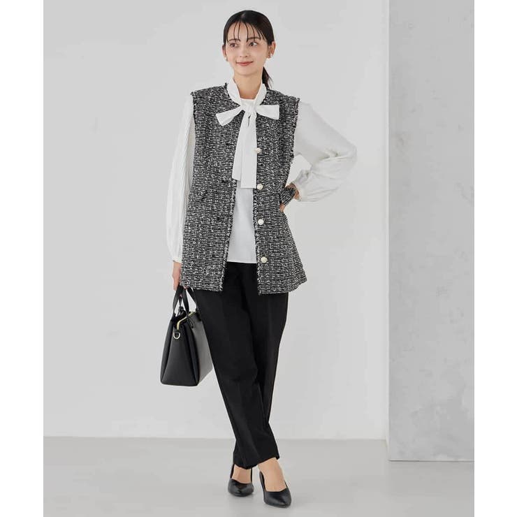 【洗える】2WAY袖プリーツボウタイブラウス | a.v.v【WOMEN】 | 詳細画像24 