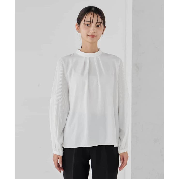 【洗える】2WAY袖プリーツボウタイブラウス | a.v.v【WOMEN】 | 詳細画像34 