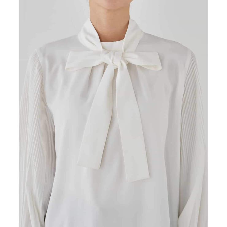 【洗える】2WAY袖プリーツボウタイブラウス | a.v.v【WOMEN】 | 詳細画像38 