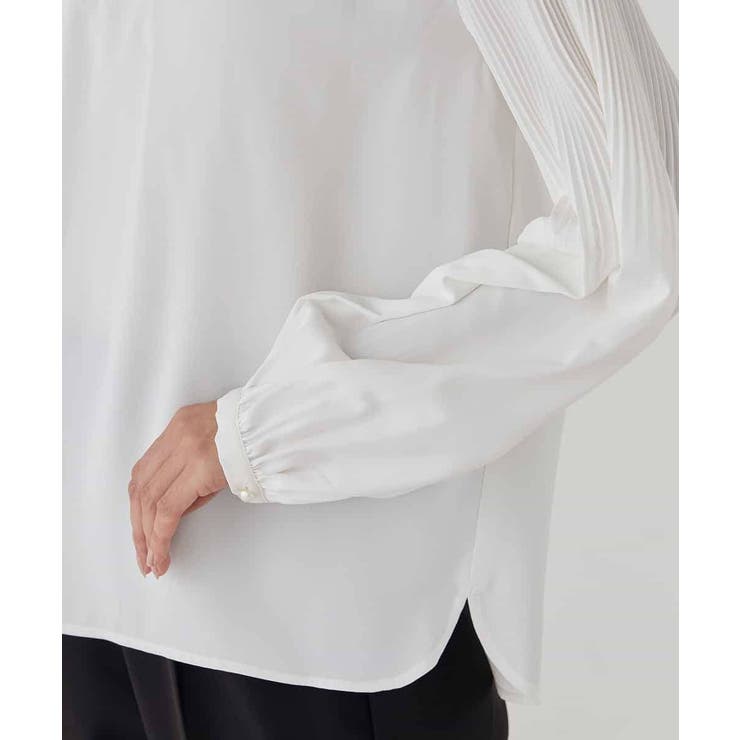 【洗える】2WAY袖プリーツボウタイブラウス | a.v.v【WOMEN】 | 詳細画像42 