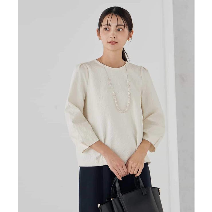 ジャガードコクーンブラウス | a.v.v【WOMEN】 | 詳細画像15 