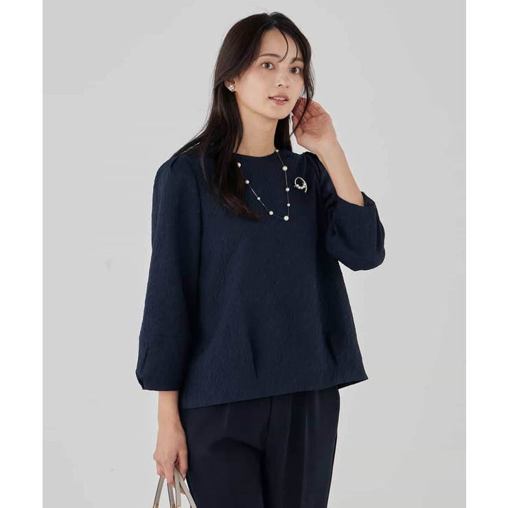 ジャガードコクーンブラウス | a.v.v【WOMEN】 | 詳細画像3 