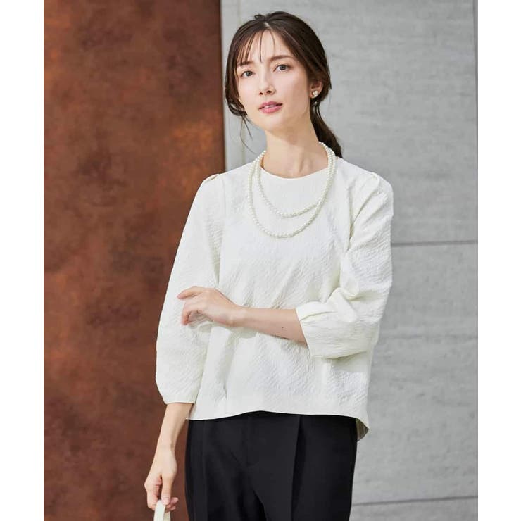 ジャガードコクーンブラウス | a.v.v【WOMEN】 | 詳細画像8 