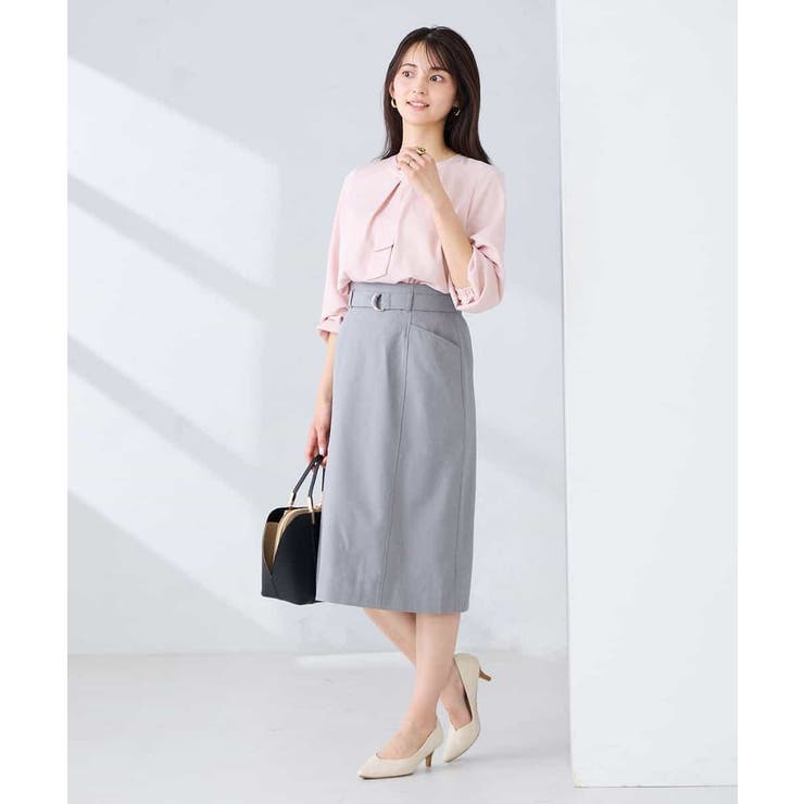 【洗える/ストレッチ】バーチャームボウタイブラウス | a.v.v【WOMEN】 | 詳細画像15 