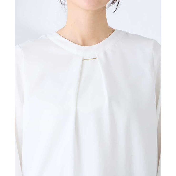 【洗える/ストレッチ】バーチャームボウタイブラウス | a.v.v【WOMEN】 | 詳細画像2 