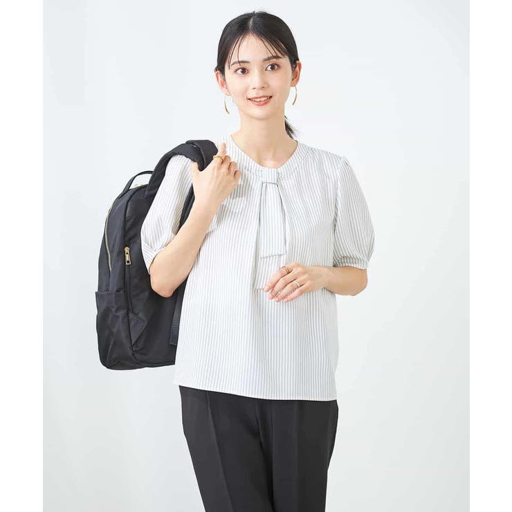 チャーム付きボウタイブラウス | a.v.v【WOMEN】 | 詳細画像13 