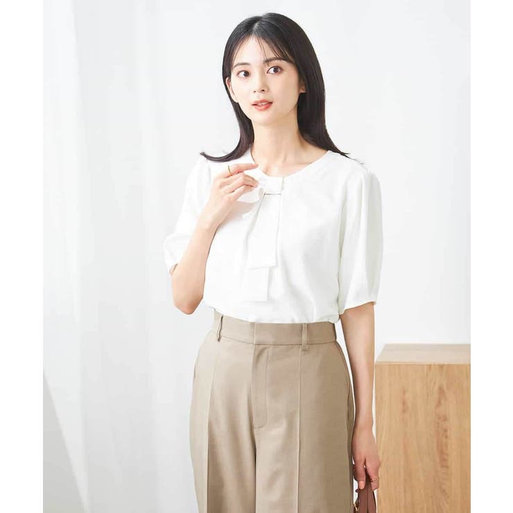 チャーム付きボウタイブラウス | a.v.v【WOMEN】 | 詳細画像24 