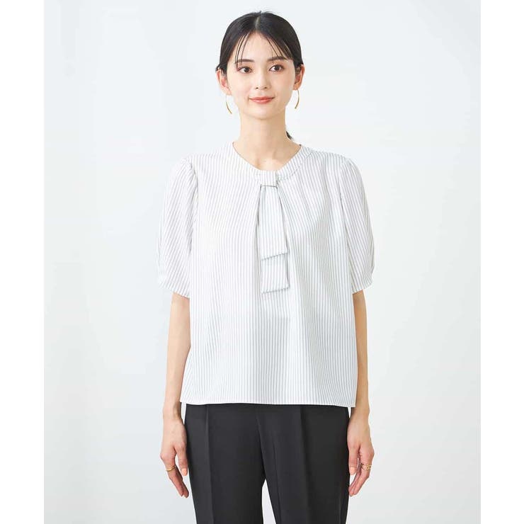 チャーム付きボウタイブラウス | a.v.v【WOMEN】 | 詳細画像31 