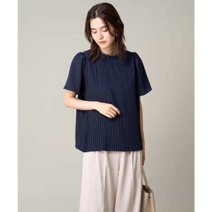 【洗える】フリルネックプリーツブラウス | a.v.v【WOMEN】 | 詳細画像11 