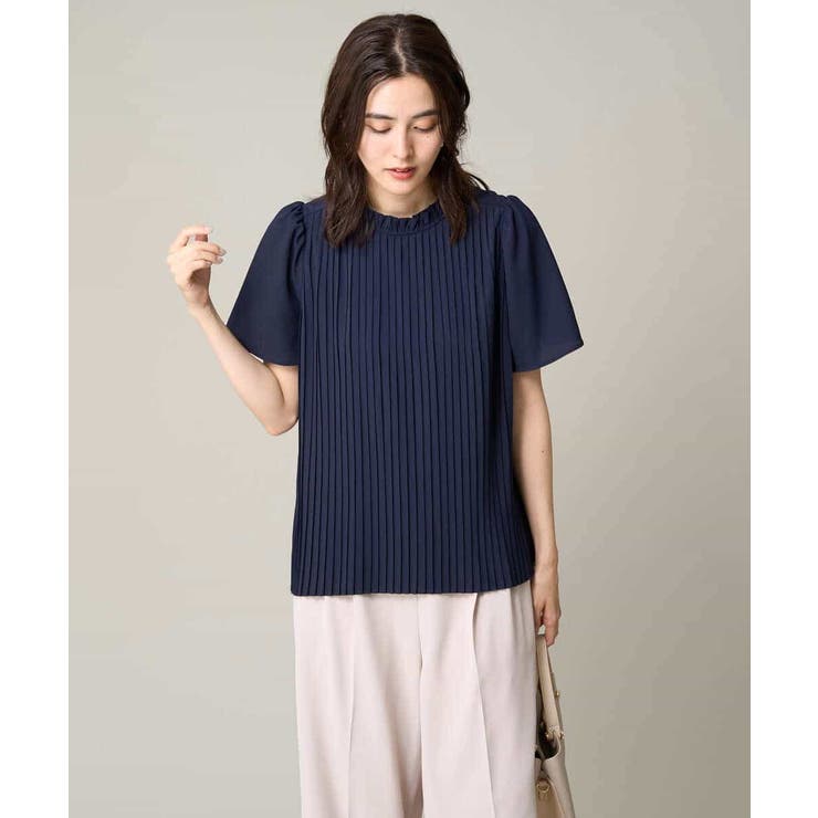 【洗える】フリルネックプリーツブラウス | a.v.v【WOMEN】 | 詳細画像12 