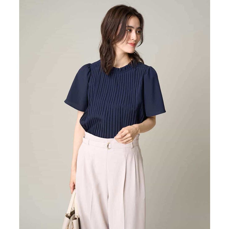 【洗える】フリルネックプリーツブラウス | a.v.v【WOMEN】 | 詳細画像16 