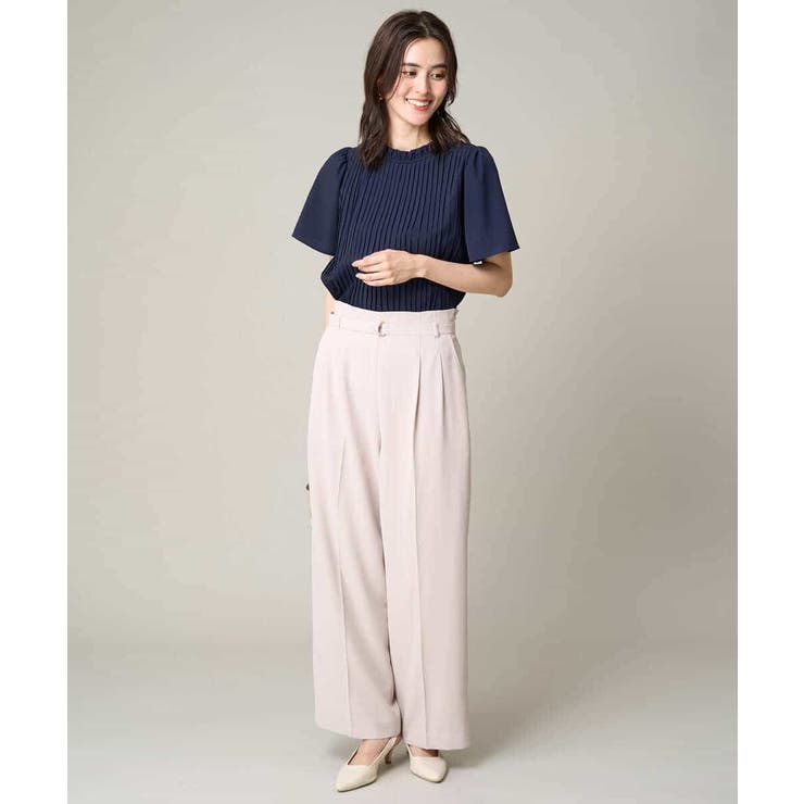 【洗える】フリルネックプリーツブラウス | a.v.v【WOMEN】 | 詳細画像19 