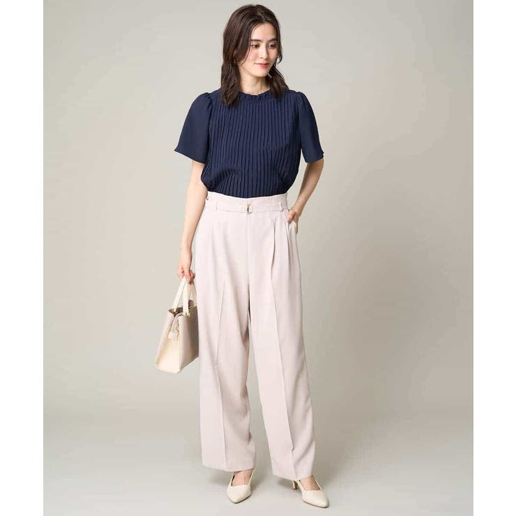 【洗える】フリルネックプリーツブラウス | a.v.v【WOMEN】 | 詳細画像20 