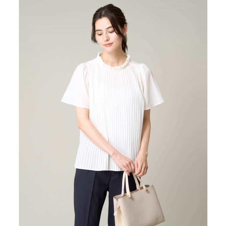 【洗える】フリルネックプリーツブラウス | a.v.v【WOMEN】 | 詳細画像21 