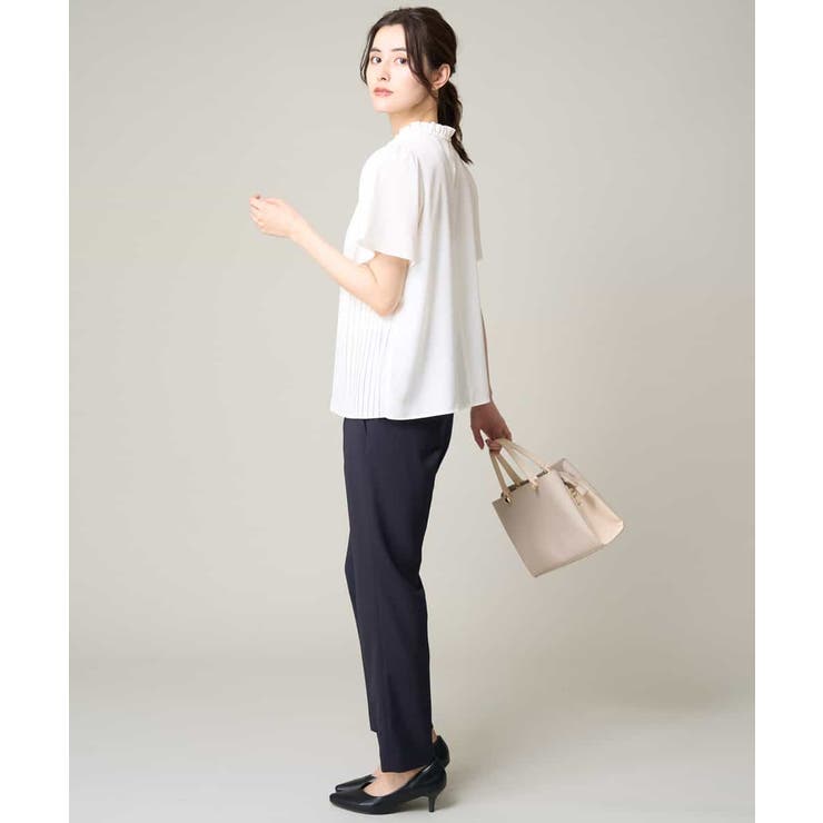 【洗える】フリルネックプリーツブラウス | a.v.v【WOMEN】 | 詳細画像24 