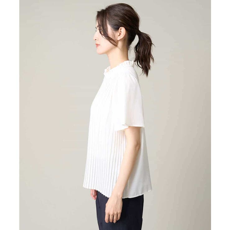 【洗える】フリルネックプリーツブラウス | a.v.v【WOMEN】 | 詳細画像28 