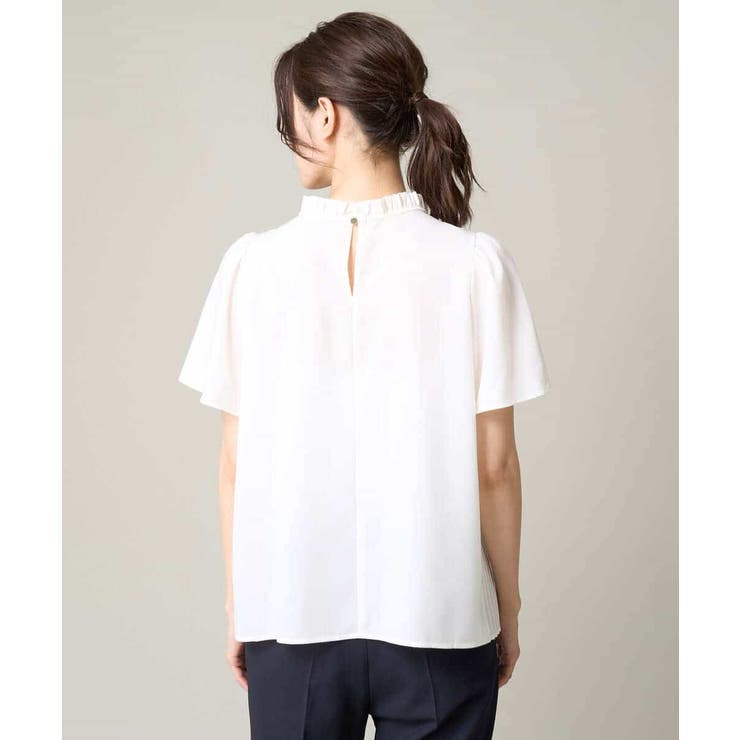 【洗える】フリルネックプリーツブラウス | a.v.v【WOMEN】 | 詳細画像29 