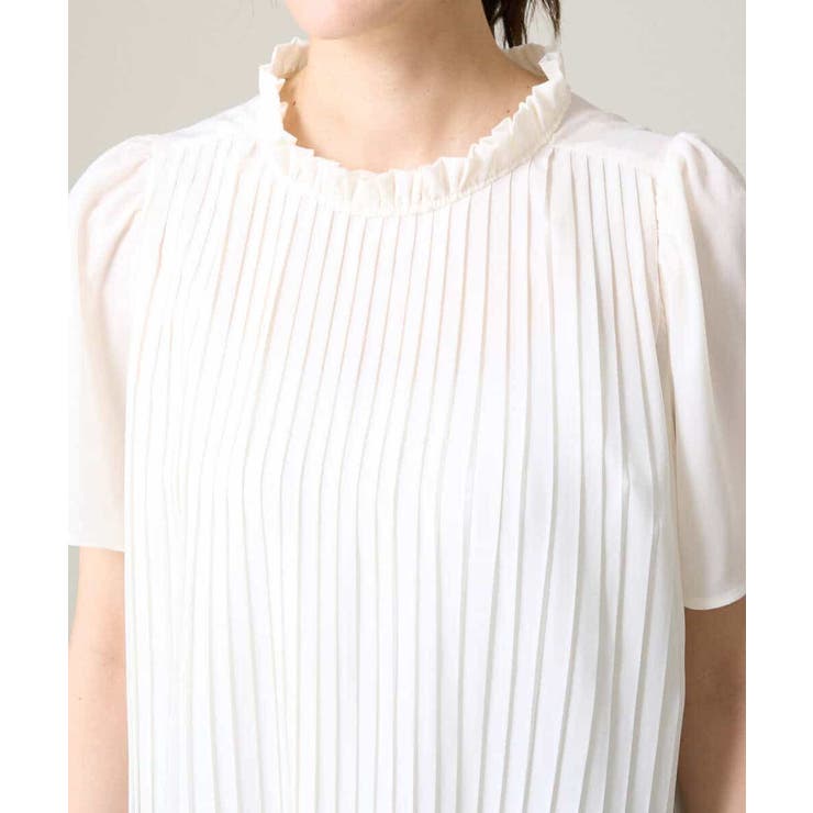【洗える】フリルネックプリーツブラウス | a.v.v【WOMEN】 | 詳細画像30 