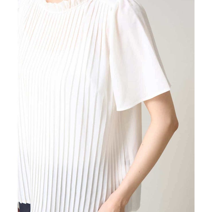 【洗える】フリルネックプリーツブラウス | a.v.v【WOMEN】 | 詳細画像32 