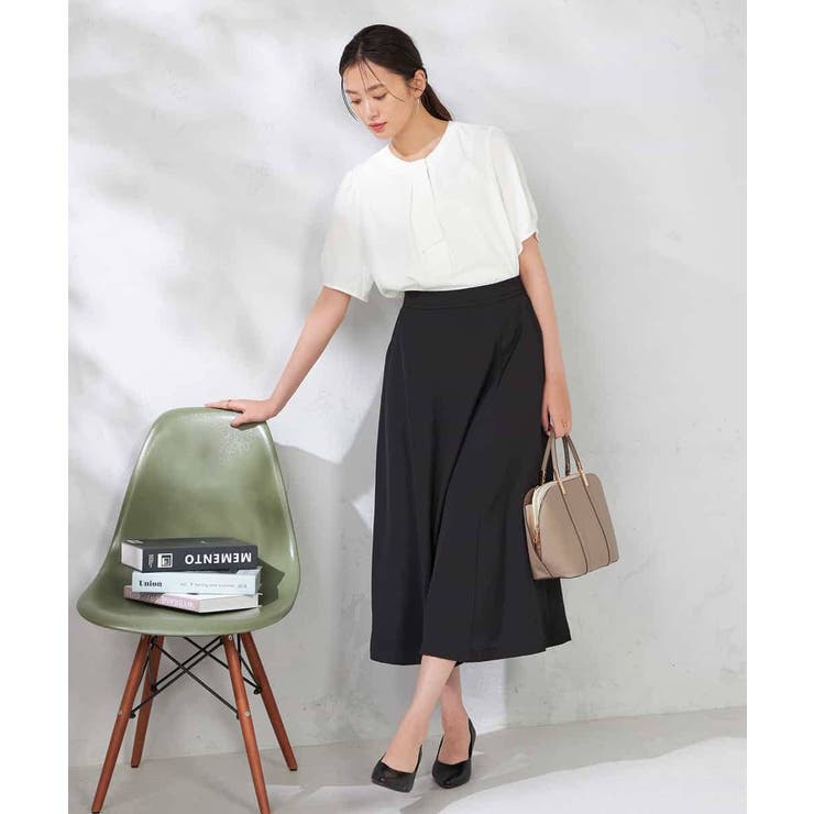 【ストレッチ/洗える】チャーム付きボウタイブラウス | a.v.v【WOMEN】 | 詳細画像14 