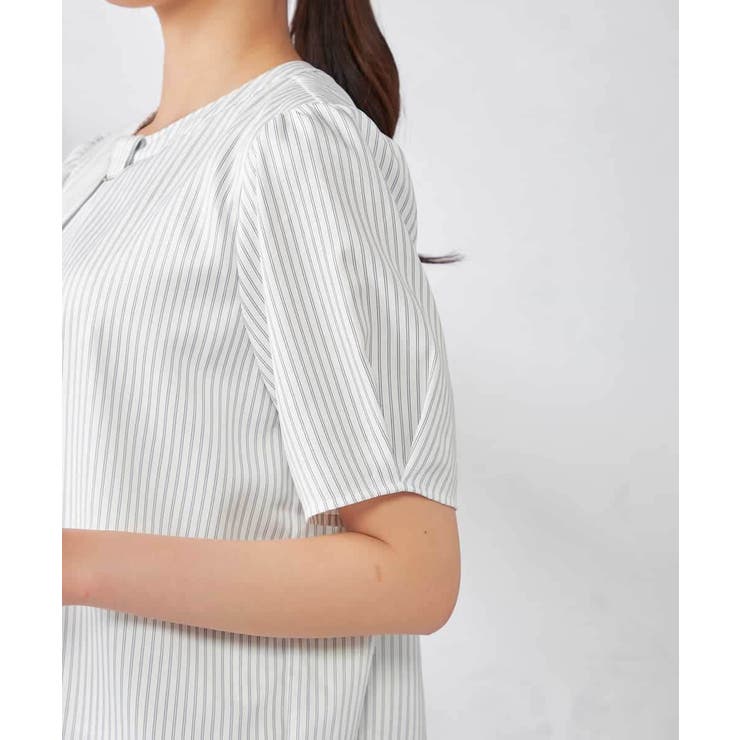 【ストレッチ/洗える】チャーム付きボウタイブラウス | a.v.v【WOMEN】 | 詳細画像27 