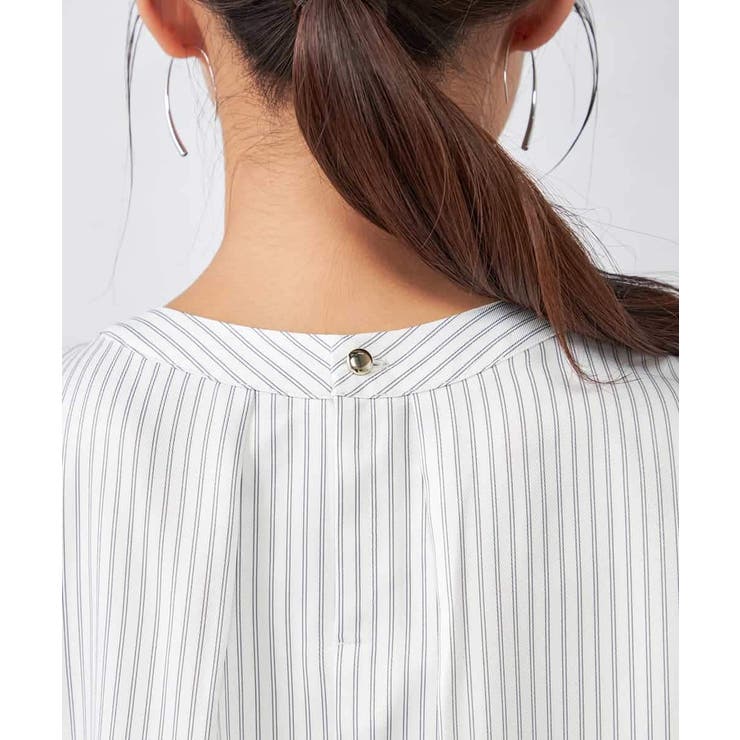 【ストレッチ/洗える】チャーム付きボウタイブラウス | a.v.v【WOMEN】 | 詳細画像29 