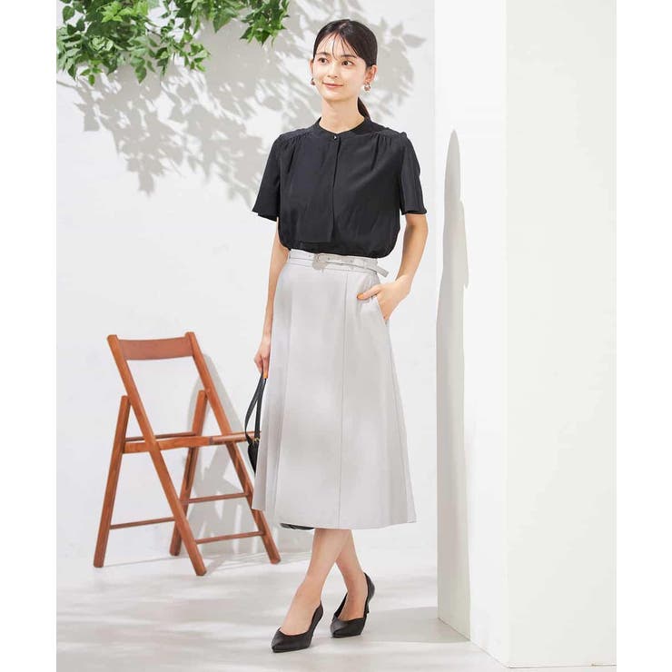 【洗える】ドビードットラッフルブラウス | a.v.v【WOMEN】 | 詳細画像13 