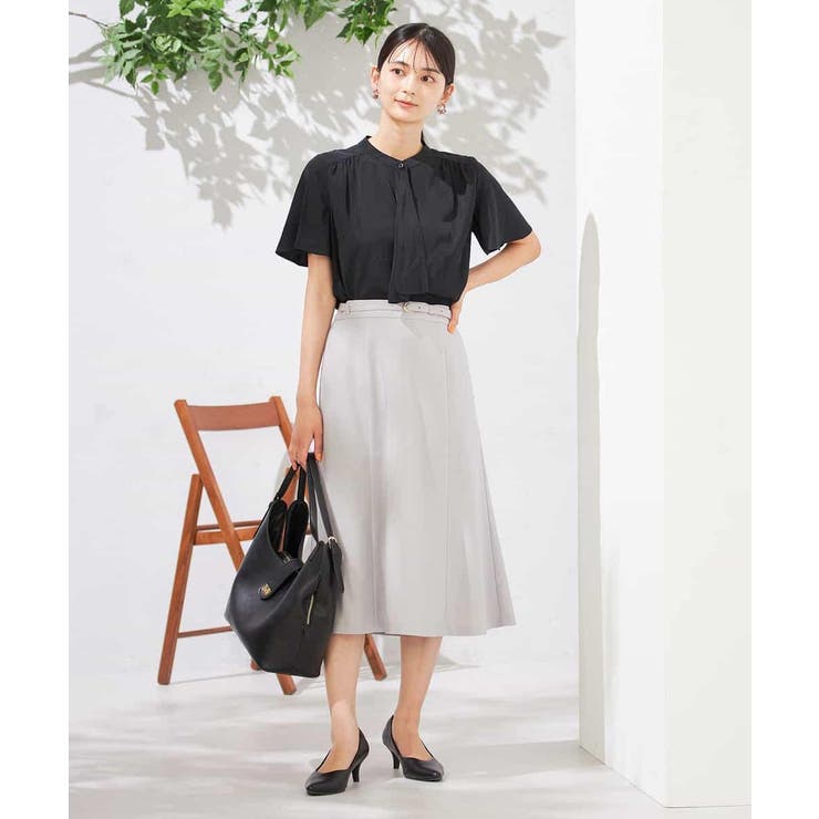 【洗える】ドビードットラッフルブラウス | a.v.v【WOMEN】 | 詳細画像14 