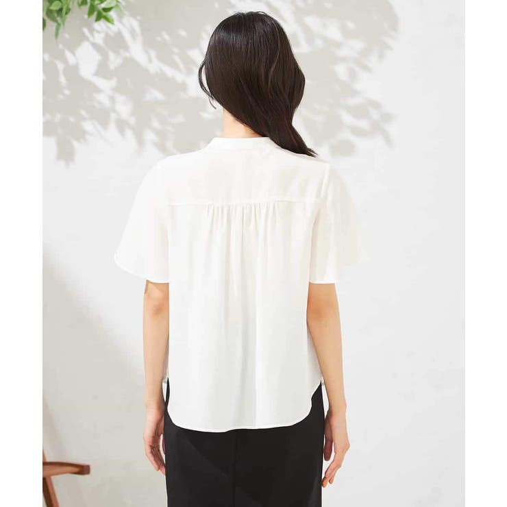 【洗える】ドビードットラッフルブラウス | a.v.v【WOMEN】 | 詳細画像18 